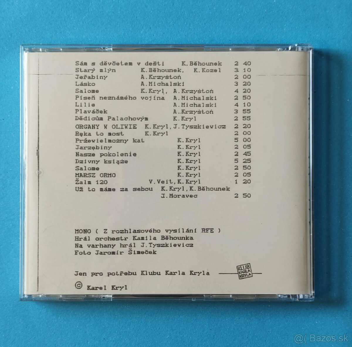 CD Karel Kryl - PF 93 - 2