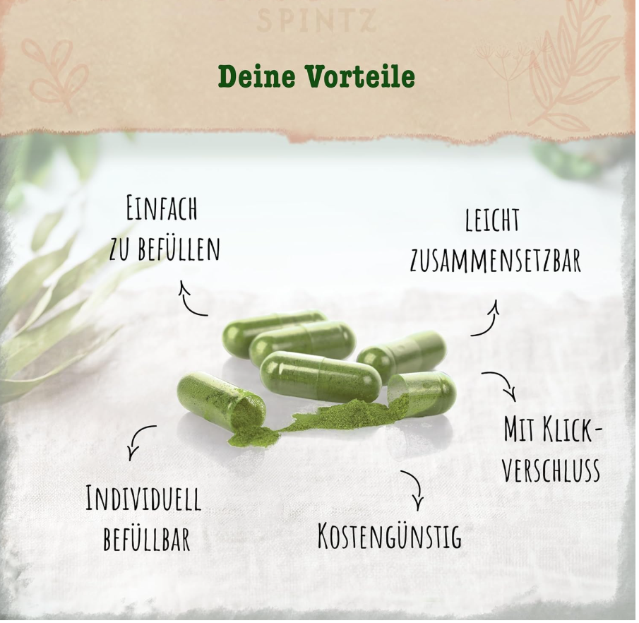 Vegánske kapsule tobolky veľkosť "0" 100% celulóza - 2
