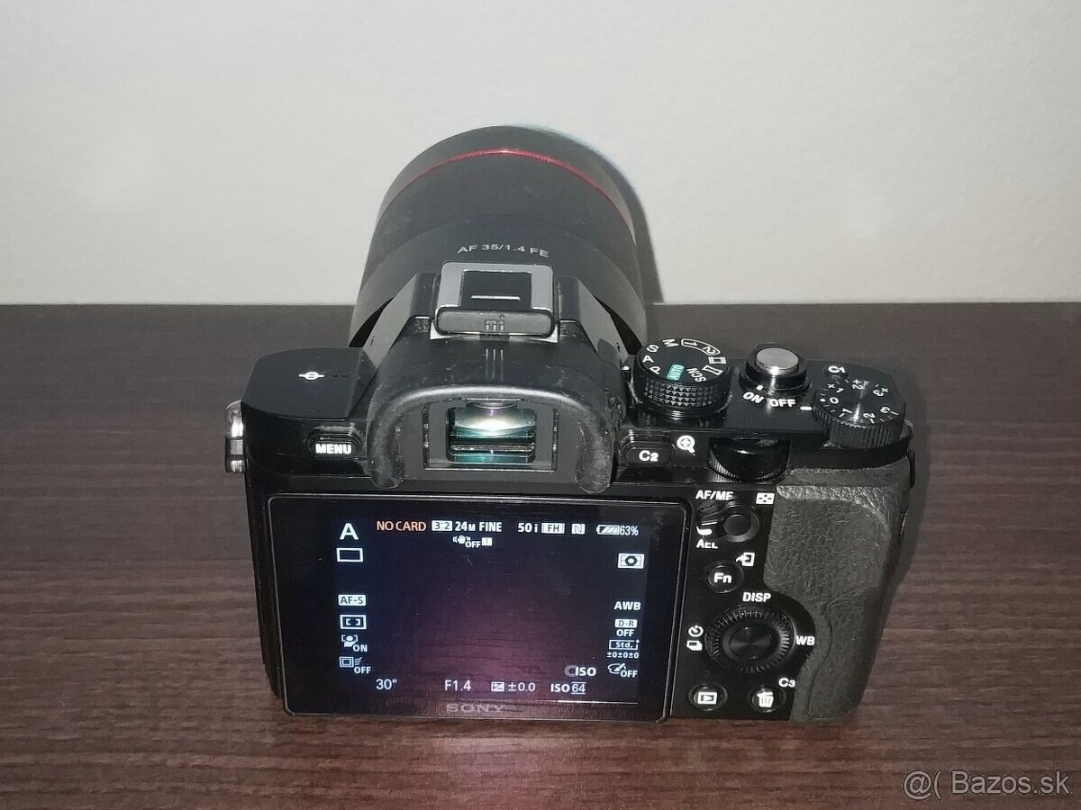 Sony a7 s objektívom - 2
