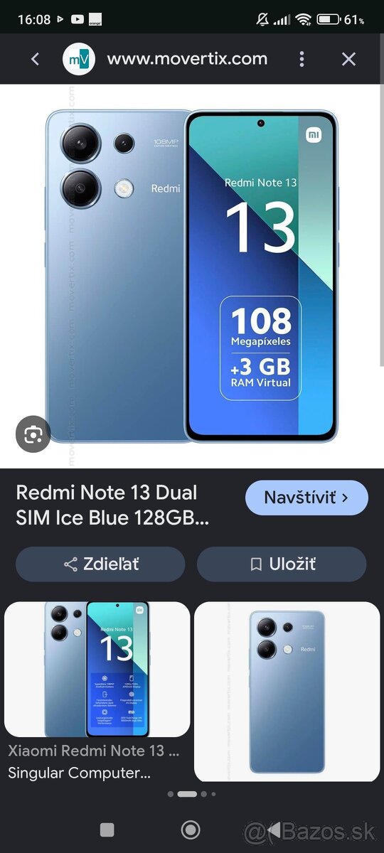 Xiaomi redmi note 13 8/gb256gb - 2