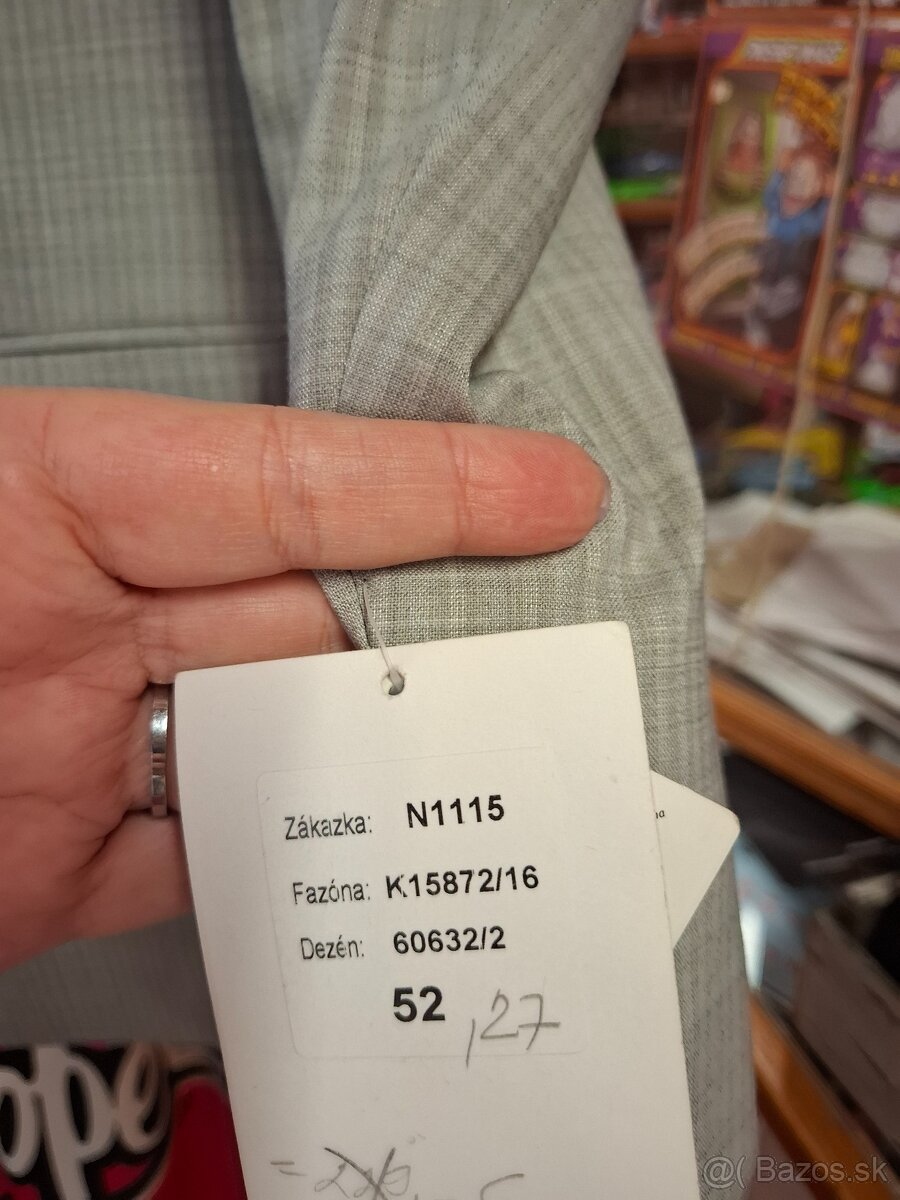 pánsky oblek sivý - 2