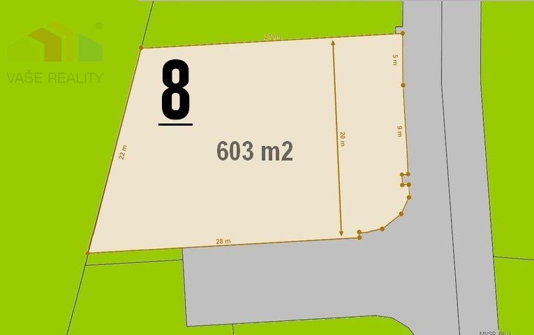 STAVEBNÝ POZEMOK 603 M² BOROVCE, okr. Piešťany /VODA, ELEKTR - 2