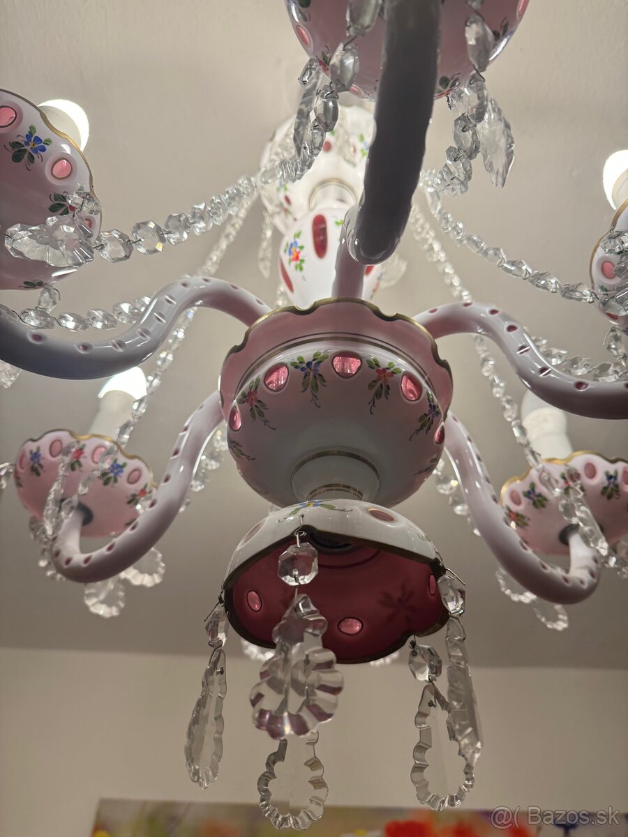 Emailový krištáľový luster - 2