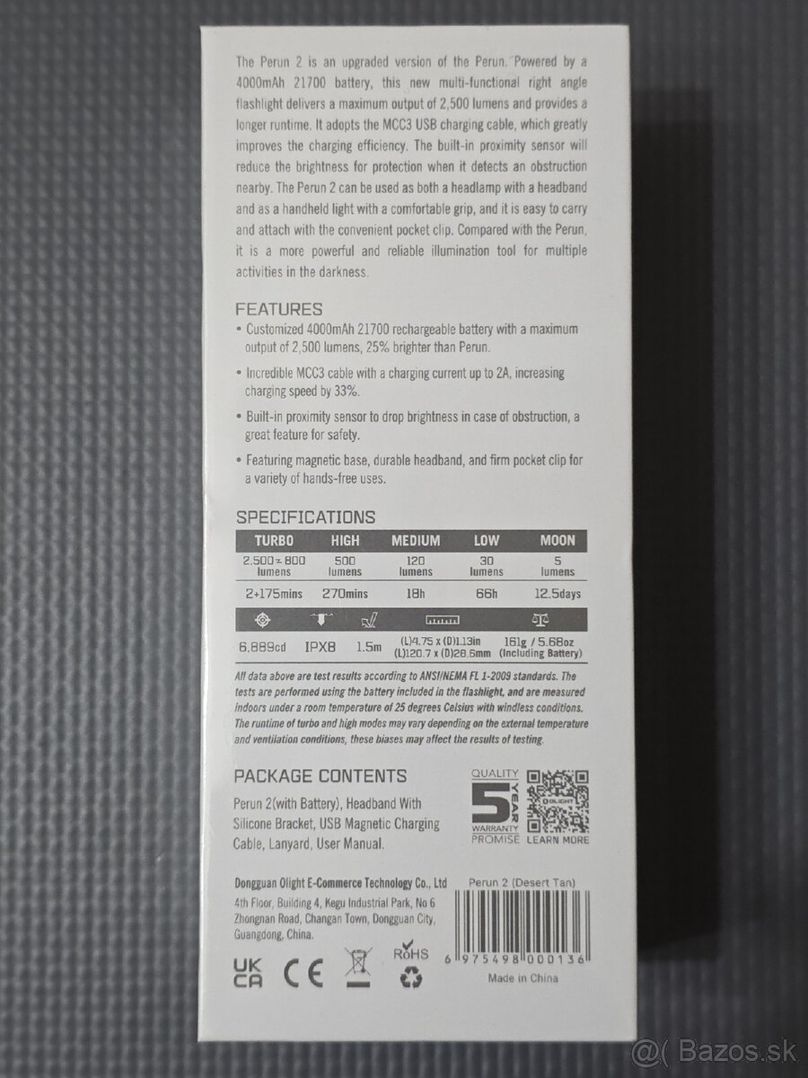 OLIGHT PERUN 2 DESERT TAN - 2