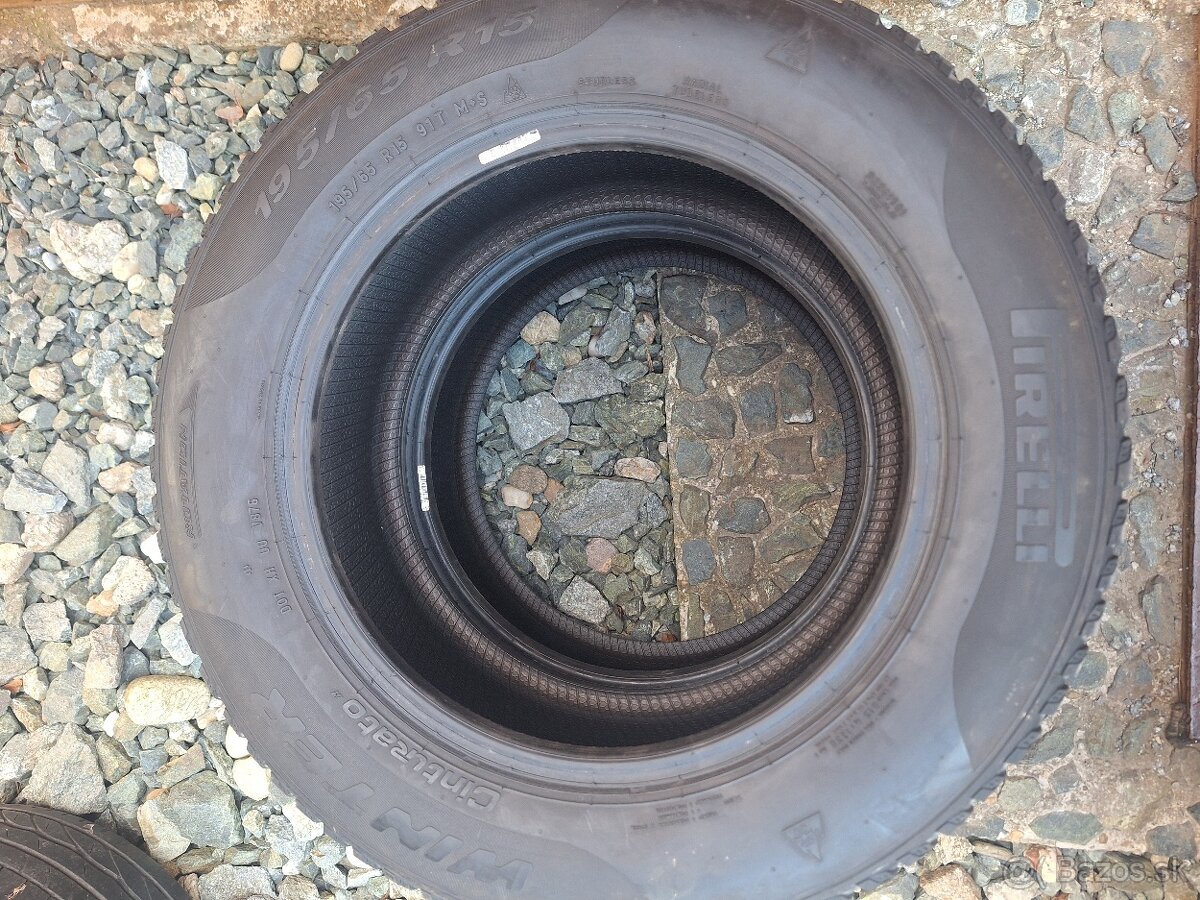 195/65 r15 PIRELLI celoročné/ zimné 2ks - 2