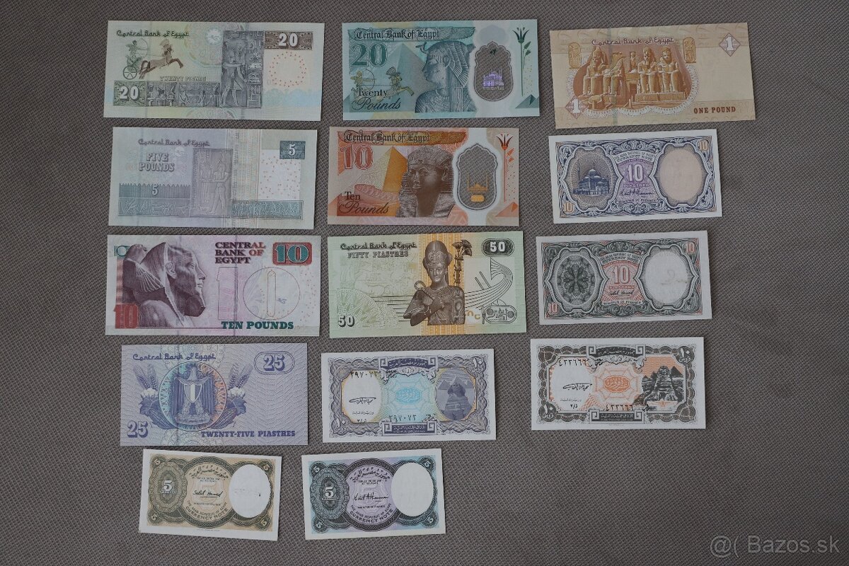 Unc bankovky Egypt, sady - 2