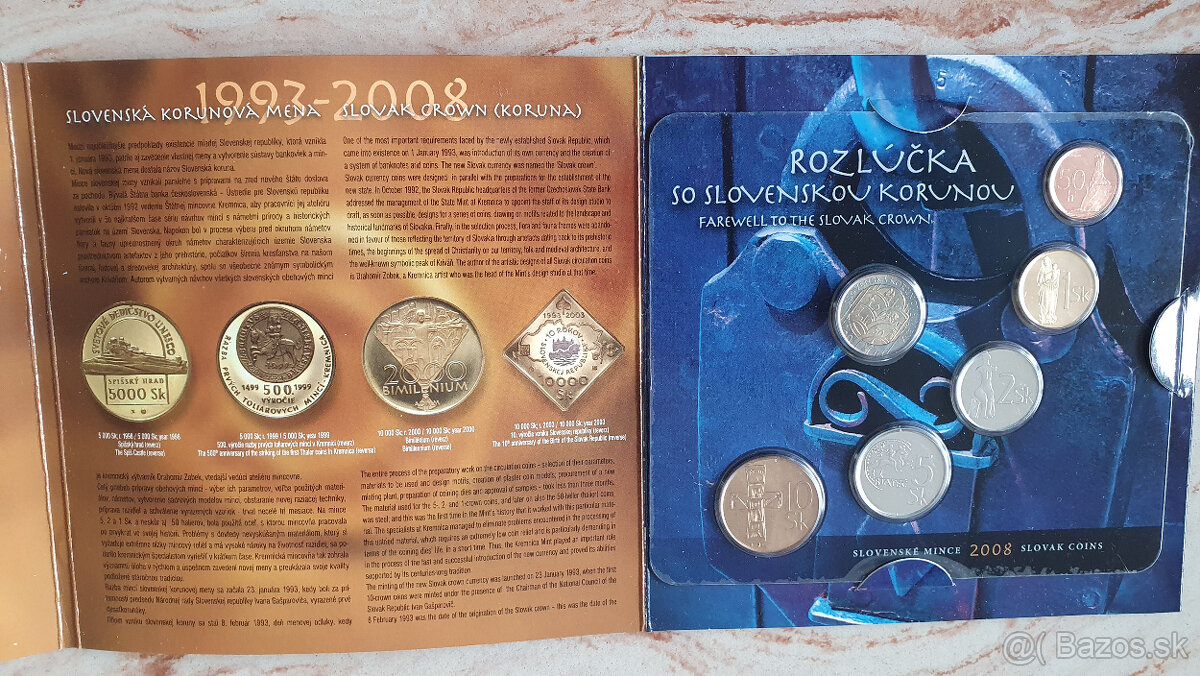 Sada mincí – Sk, € - 2