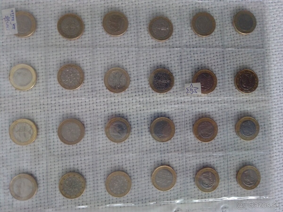 1 eurové mince - 2