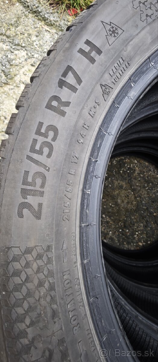 Predám zimnu sadu 215/55R17 - 2