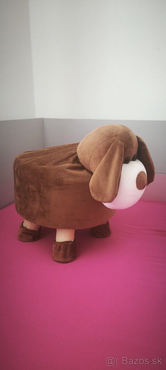 Mini stolička/taburetka psík - 2