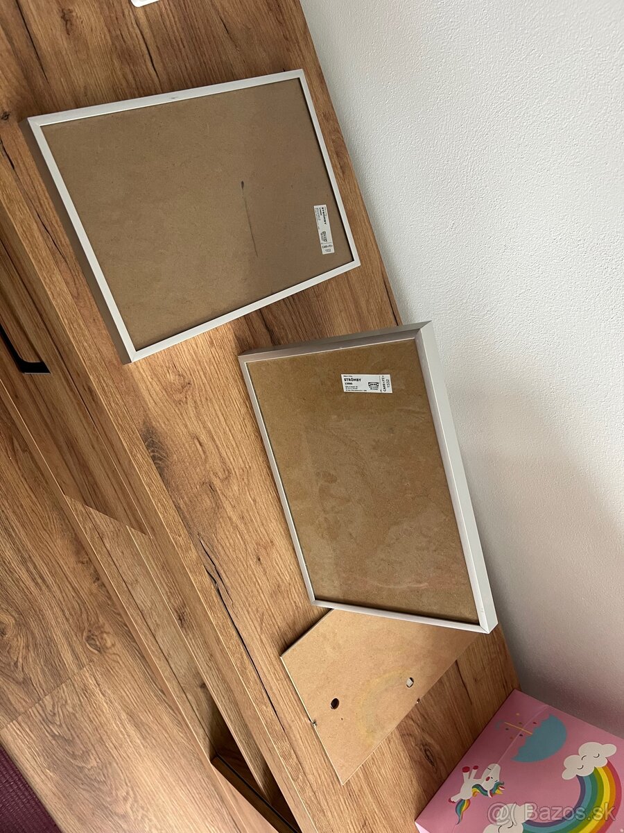 Fotorámiky 3 kusy – 2× IKEA, možnosť postaviť - 2