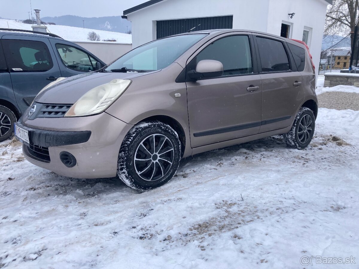 Nissan Note 2007, 1.4 65kw, klima, nová STK - 2