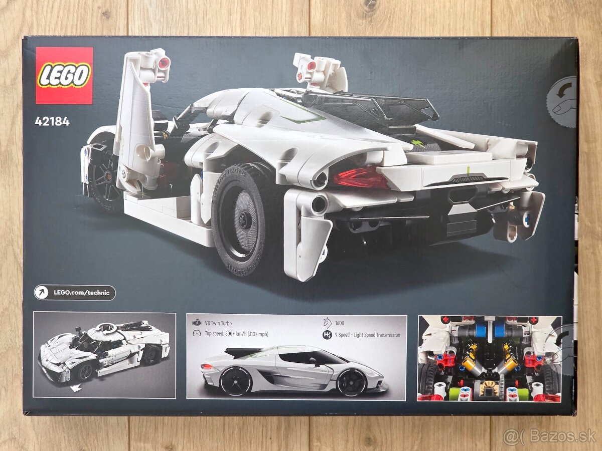 Lego Technic 42184 Biele hyperauto Koenigsegg Jesko Absolut - 2