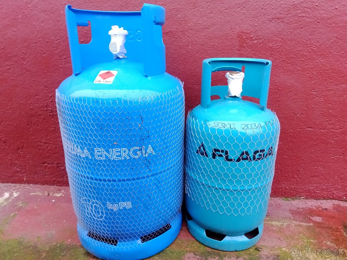 Propán-butánová fľaša 2kg, 5kg,10kg, plná - 2