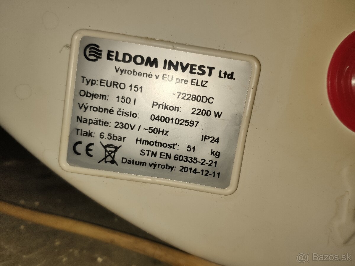 Elektrický ohrievač vody 150l - 2