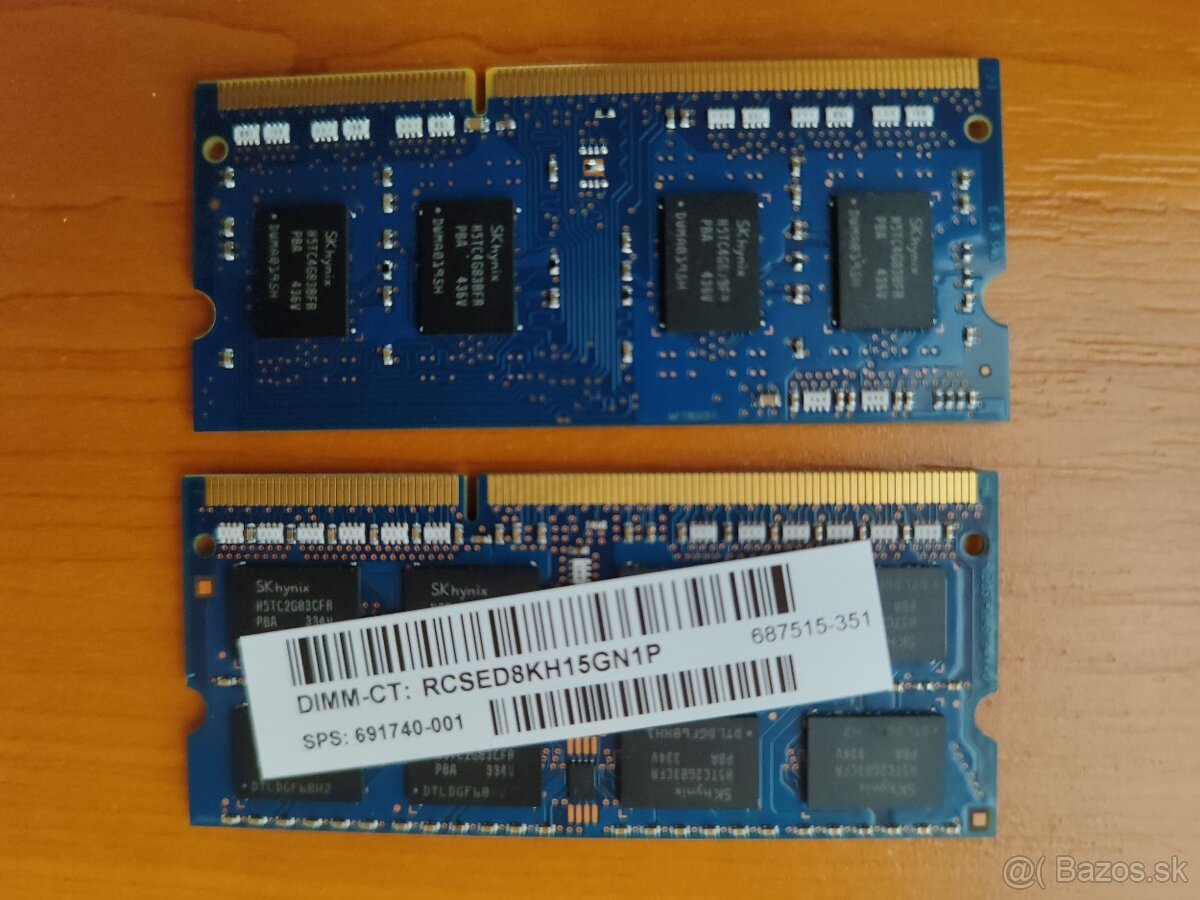 2x 4GB DDR 3 - 2
