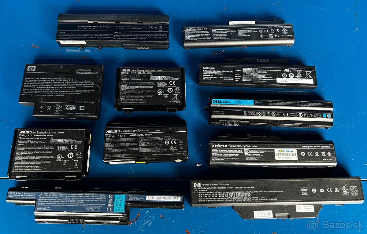 Batérie z notebookov - 2