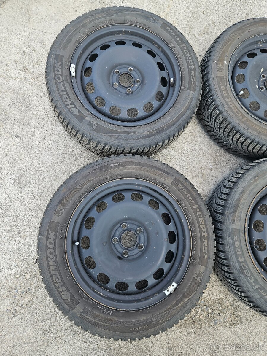 Predám zimnú sadu plecháčov Kamiq 5x100 r16 - 2