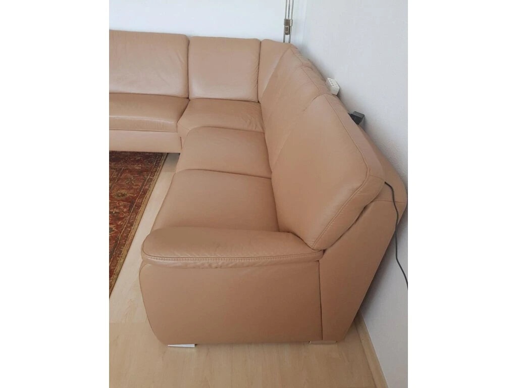 Moderní kožená sedací souprava ve tvaru "U", 3437 - 2