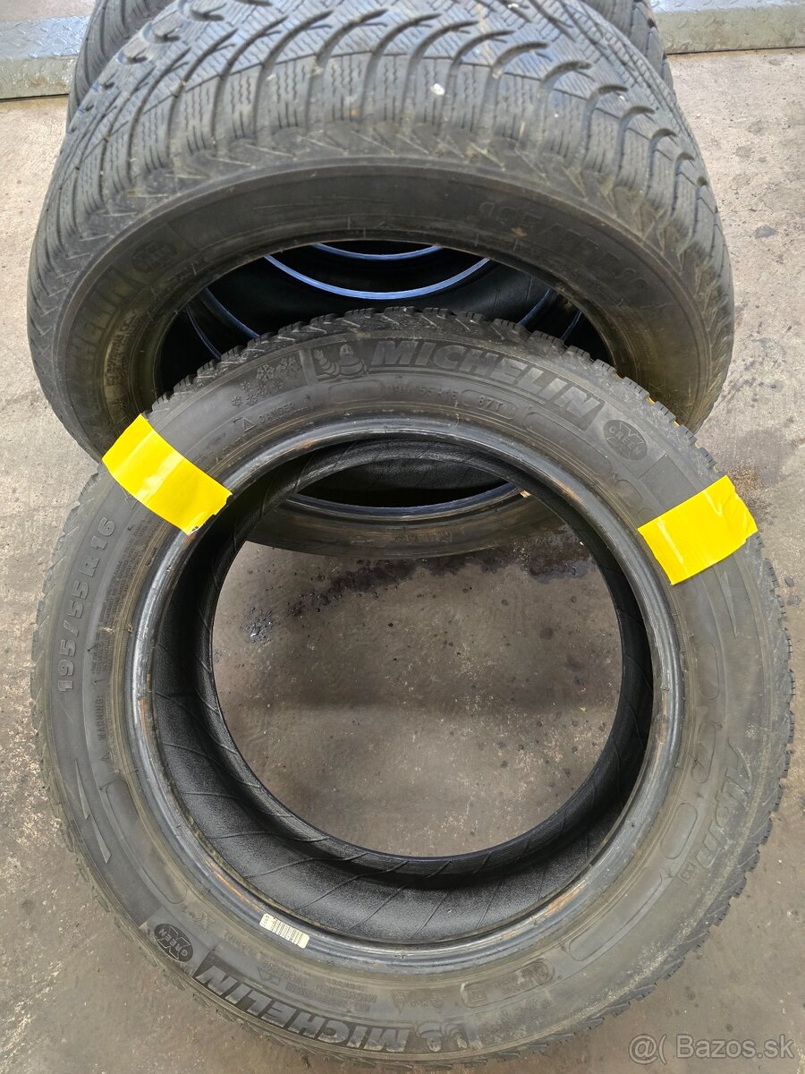 Predám 4x Zimné pneu 195/55 R16 - 2