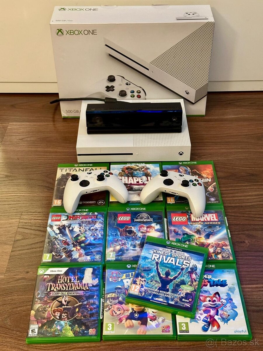 Predám XBOX One S, 2 ovládače, Kinect senzor, 10 hier - 2