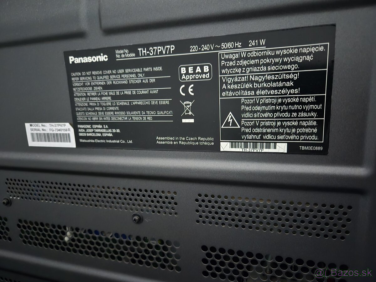 Panasonic Viera TH 37PV7P - 2