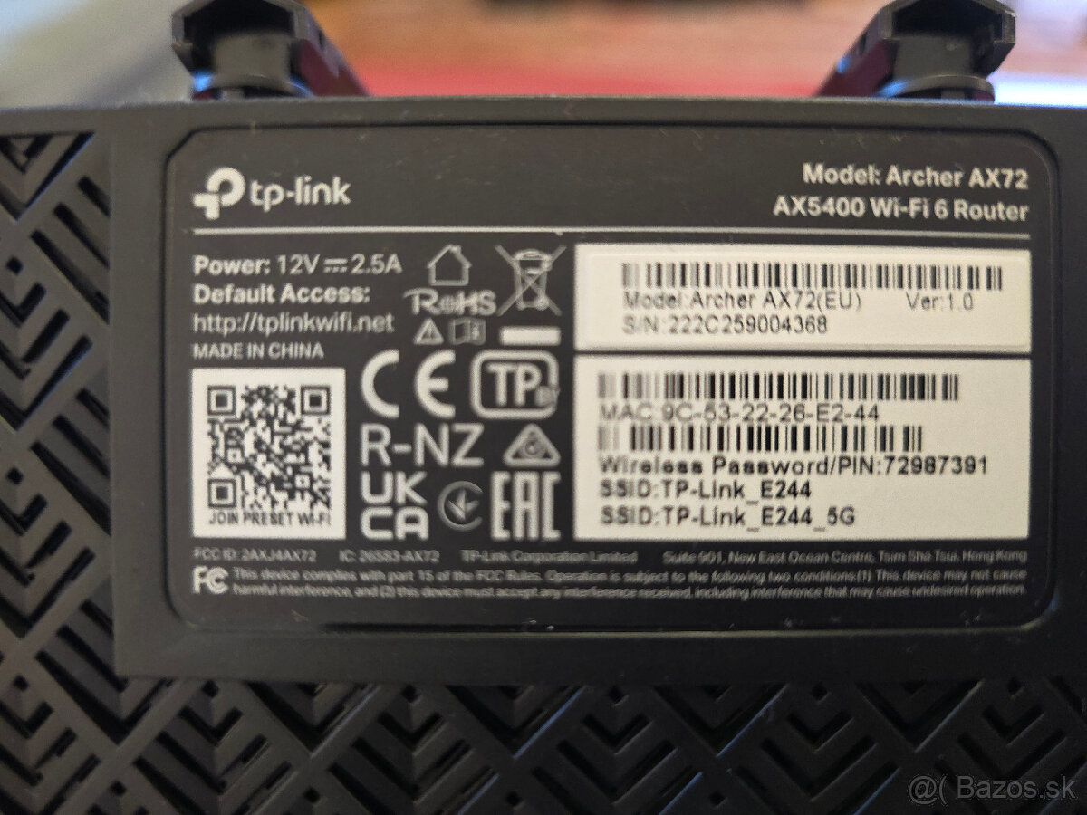 Predam router TP-Link AX72 - 2