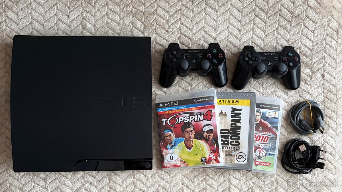 PS3 slim 320GB + hry - 2