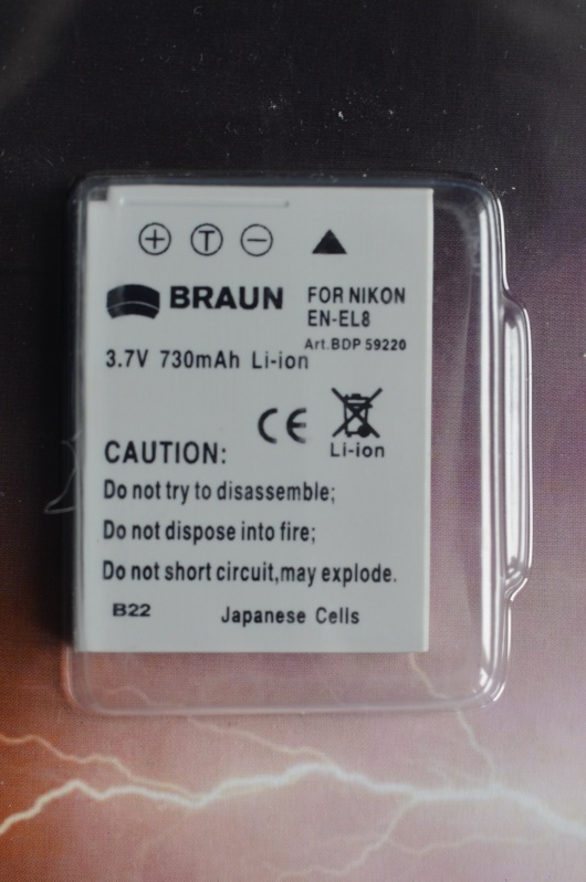 Batéria NIKON EN-EL8 - nová neotvorená. - 2