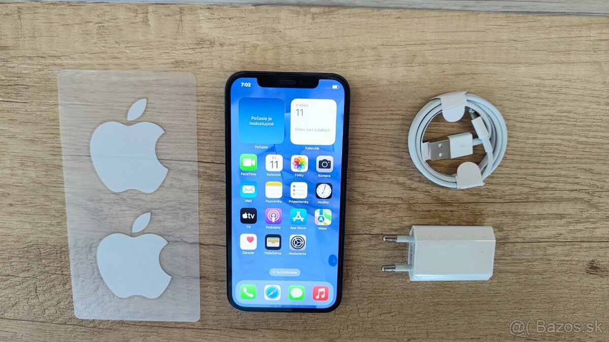 iPhone 12 black - super stav + v záruke - 2
