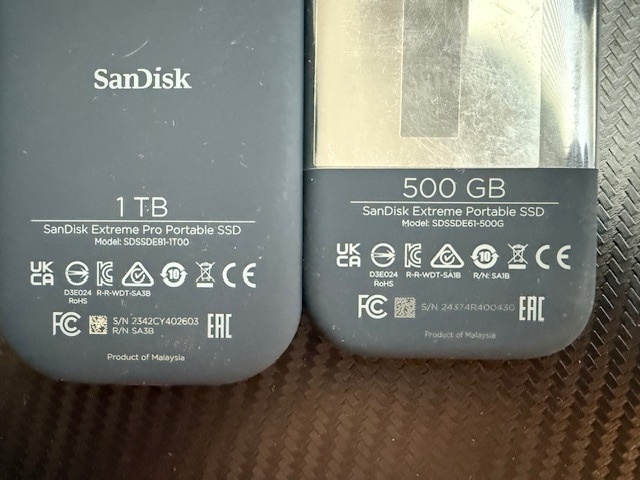 2x - SanDisk Extreme Portable(Pro) - 2