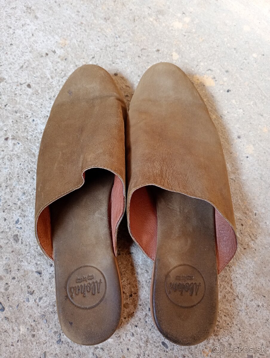 Kožené mules šľapky - 2