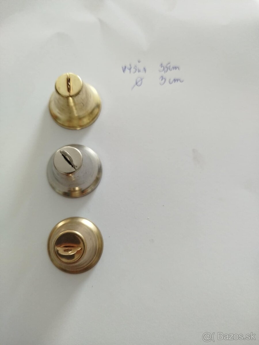 Kovové vianočné zvončeky - 2