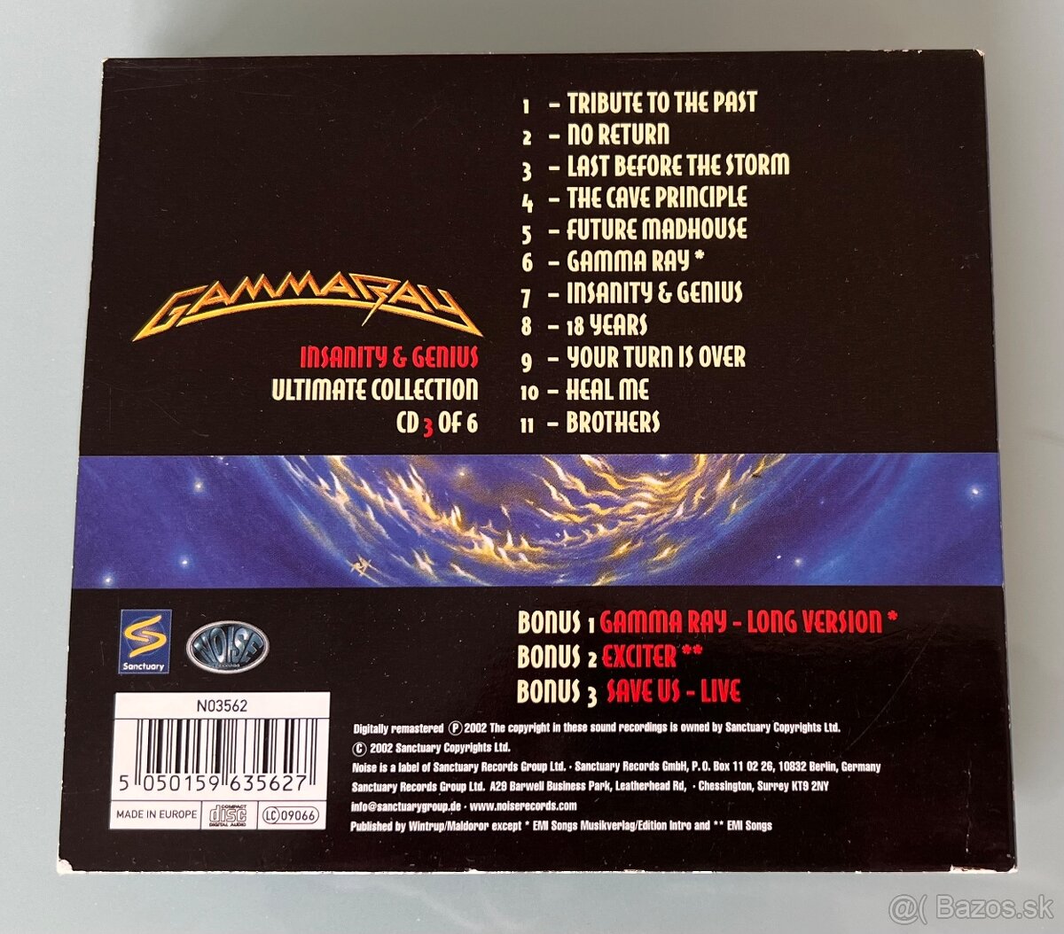 GAMMA RAY - Insanity and genius - 2