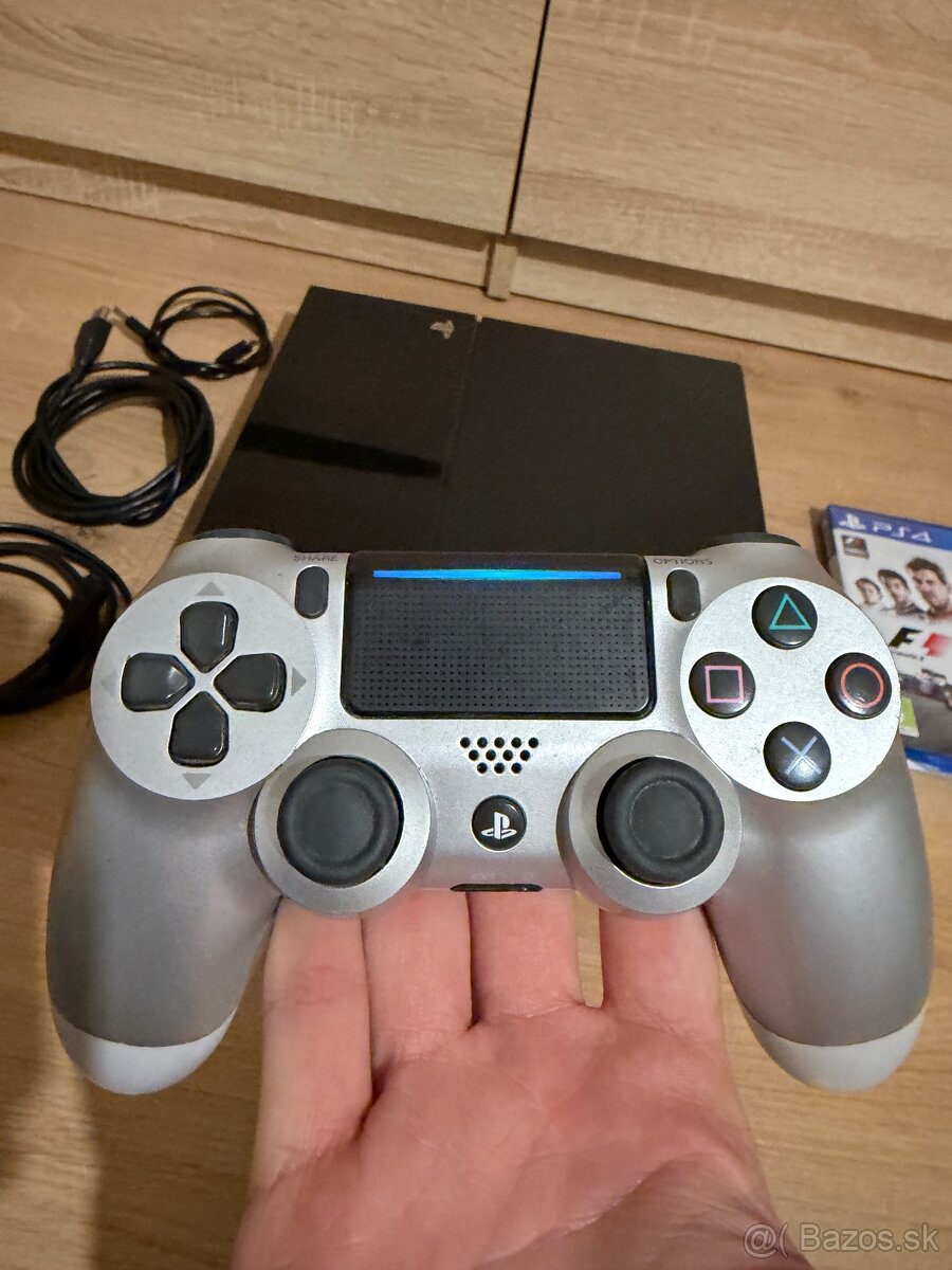 Sony PlayStation 4 Fat 500GB + originál ovládač a PS4 hra - 2