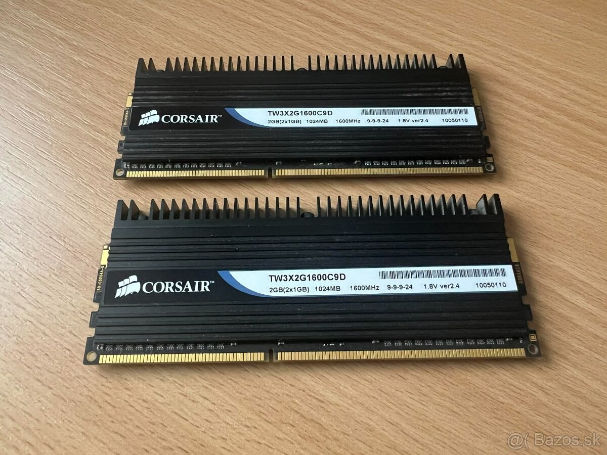Corsair Dominator 2GB 1600mhz DDR3 RAM - 2
