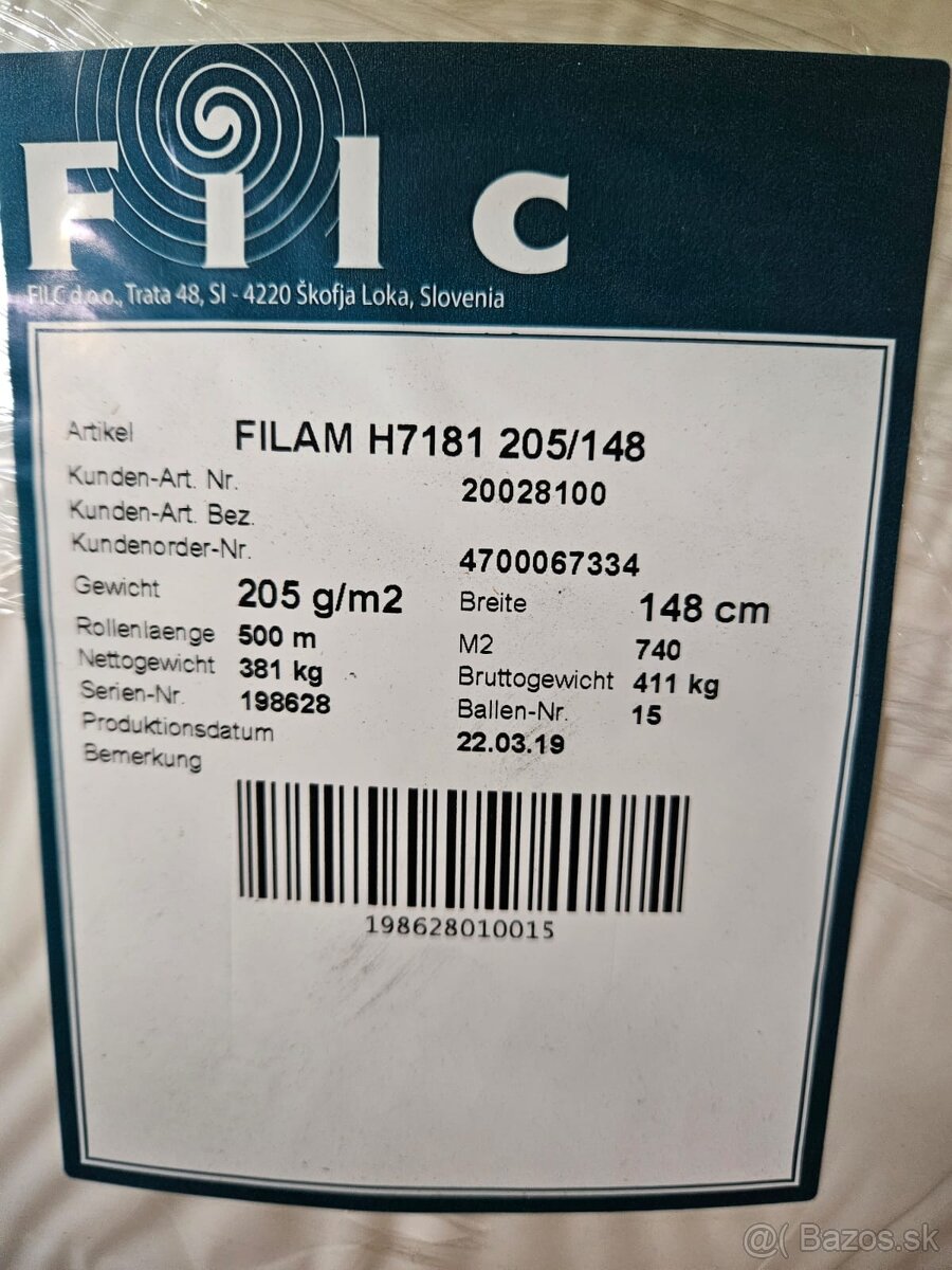 Geotextilia 740m2 - 2