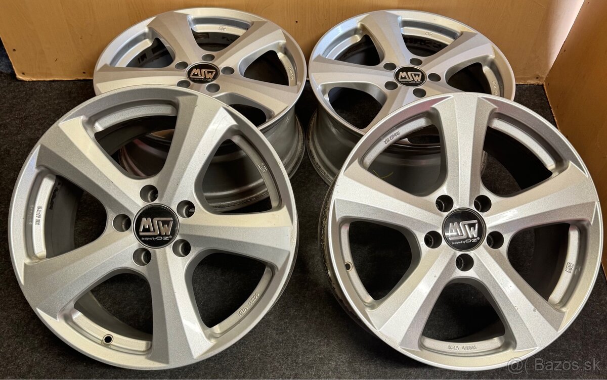 5x112 R17 MSW design by O.Z ET 35 strieborne - 2