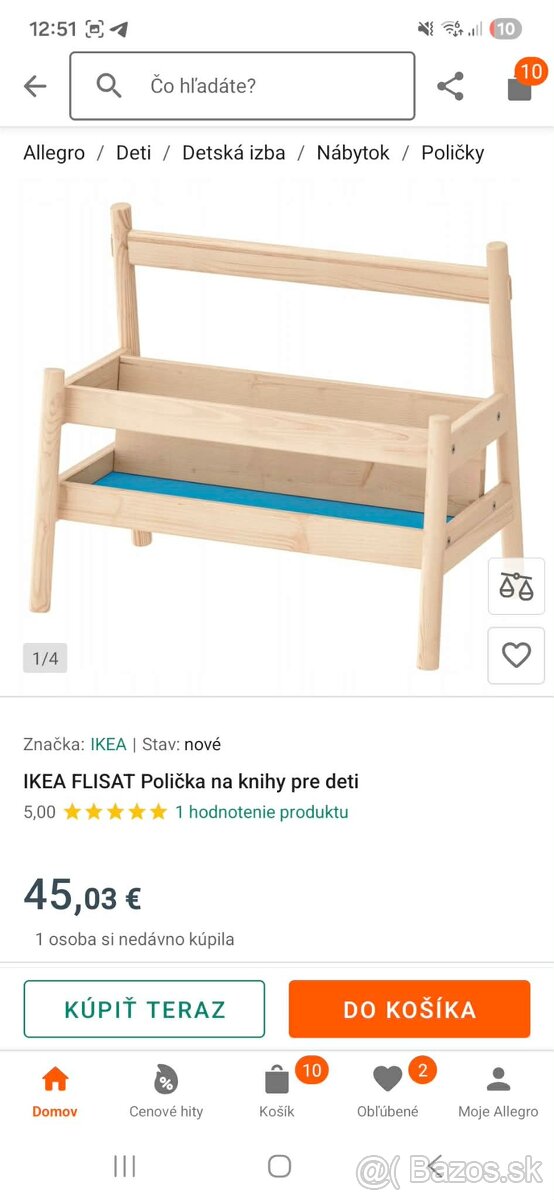Knižnica Ikea Flisat - 2