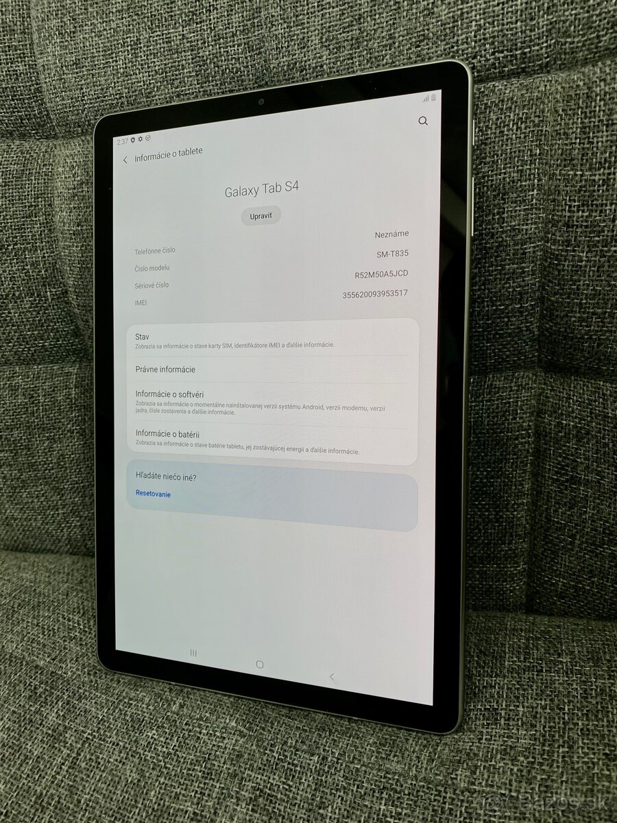 Sasmung Galaxy Tab S4 (plne funkčný) Super stav - 2