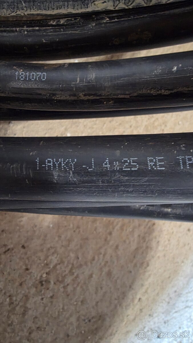 Hliníkový kábel AYKY-J 4x25 - 46m - 2