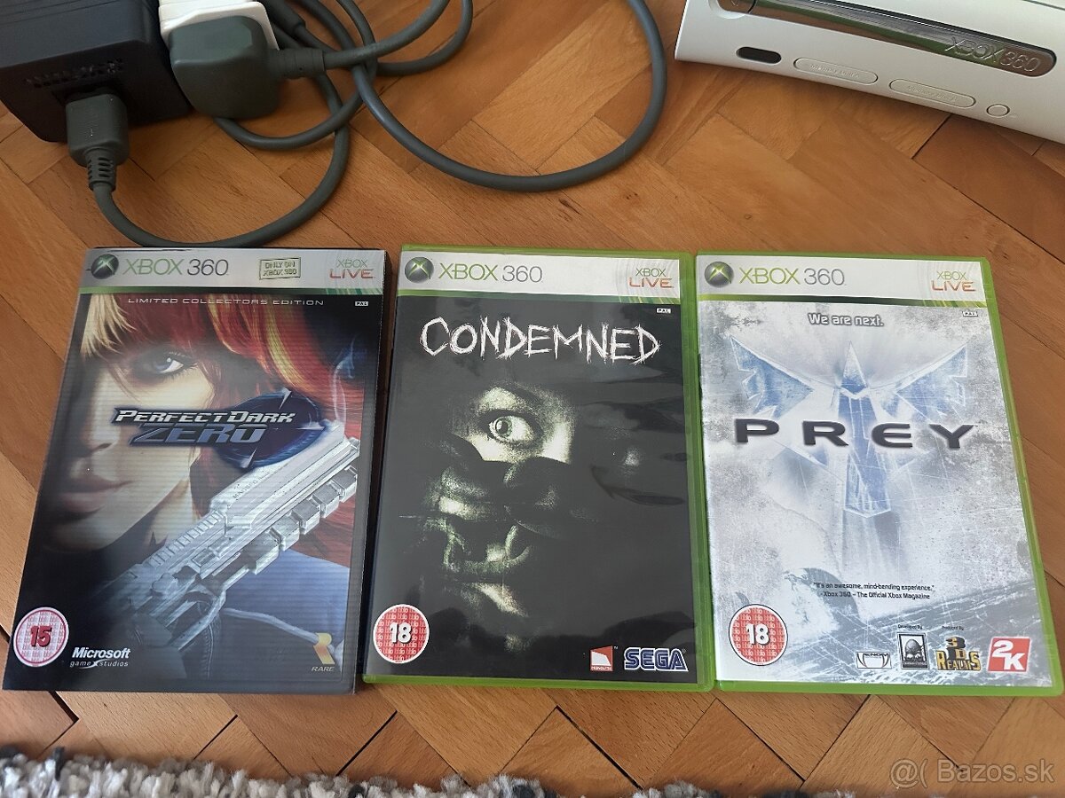 Xbox 360 + 3 super hry. - 2