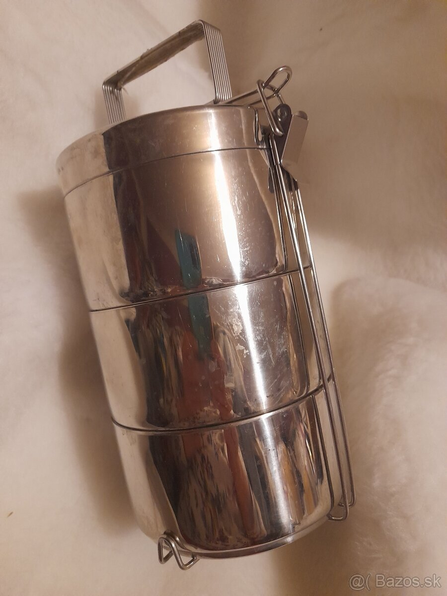 Dóza na oběd, nerez - 2