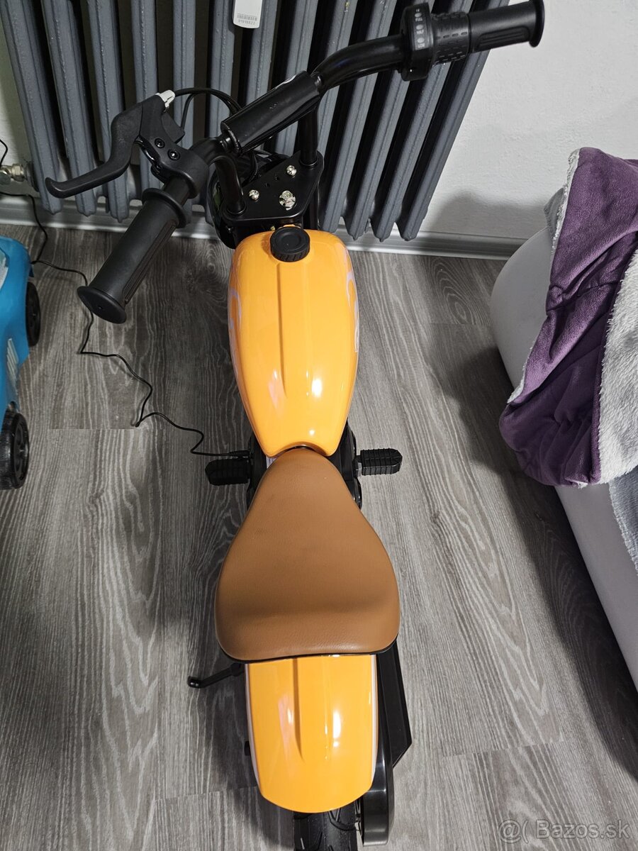Elektrická motorka pre deti (vintage štýl) - 2