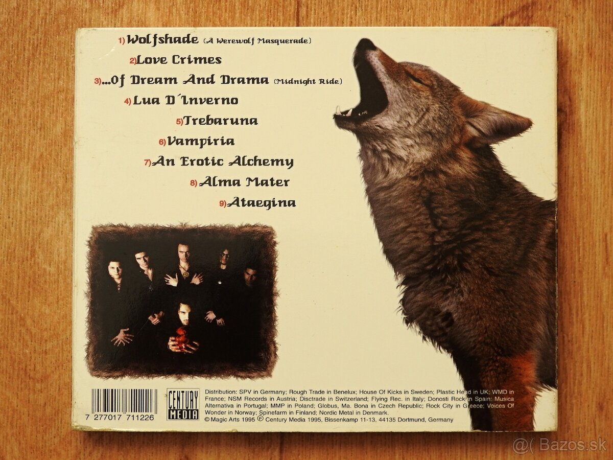 Predám CD MOONSPELL - Wolfheart - 2