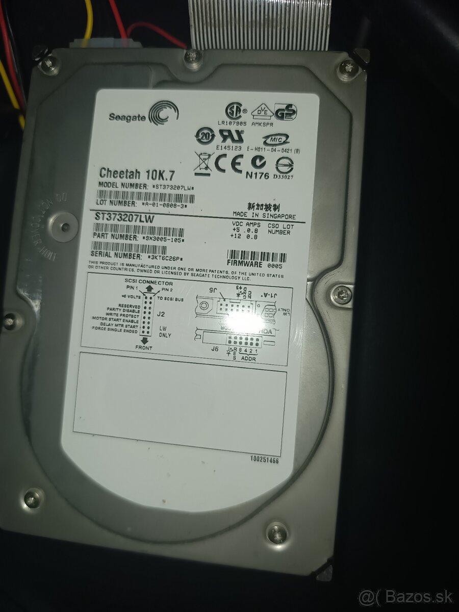 SCSI320 73GB 10000rpm 1500hodín - 2