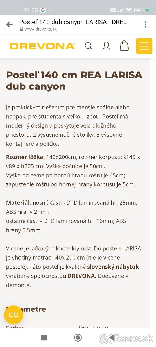 Manželská posteľ s úložným priestorom - 2