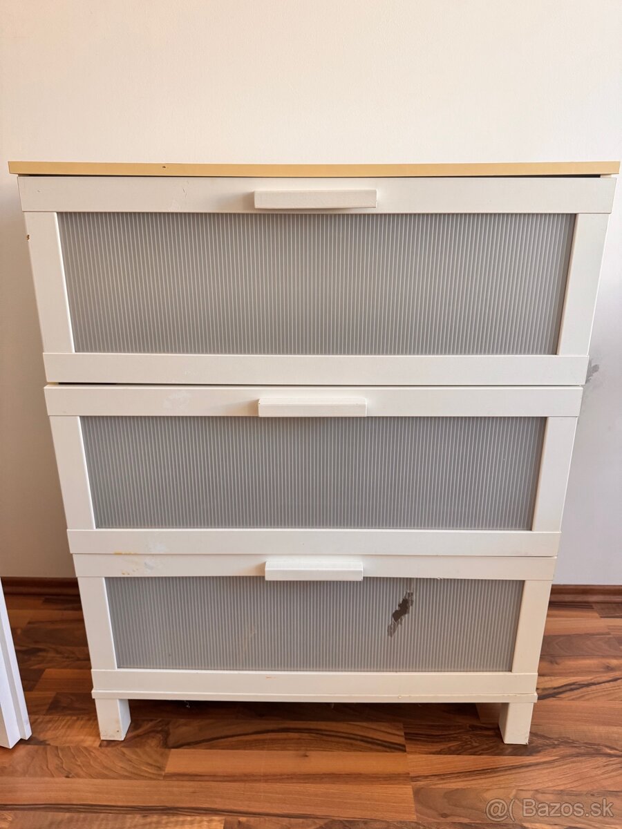 Ikea biela skriňa a šuflíky - 2