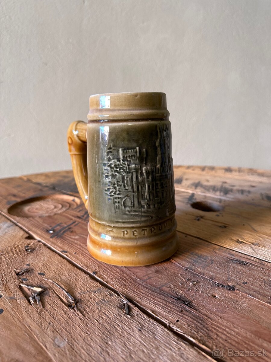 Vintage pivný krígeľ BECHYNĚ – PETRUV - 2