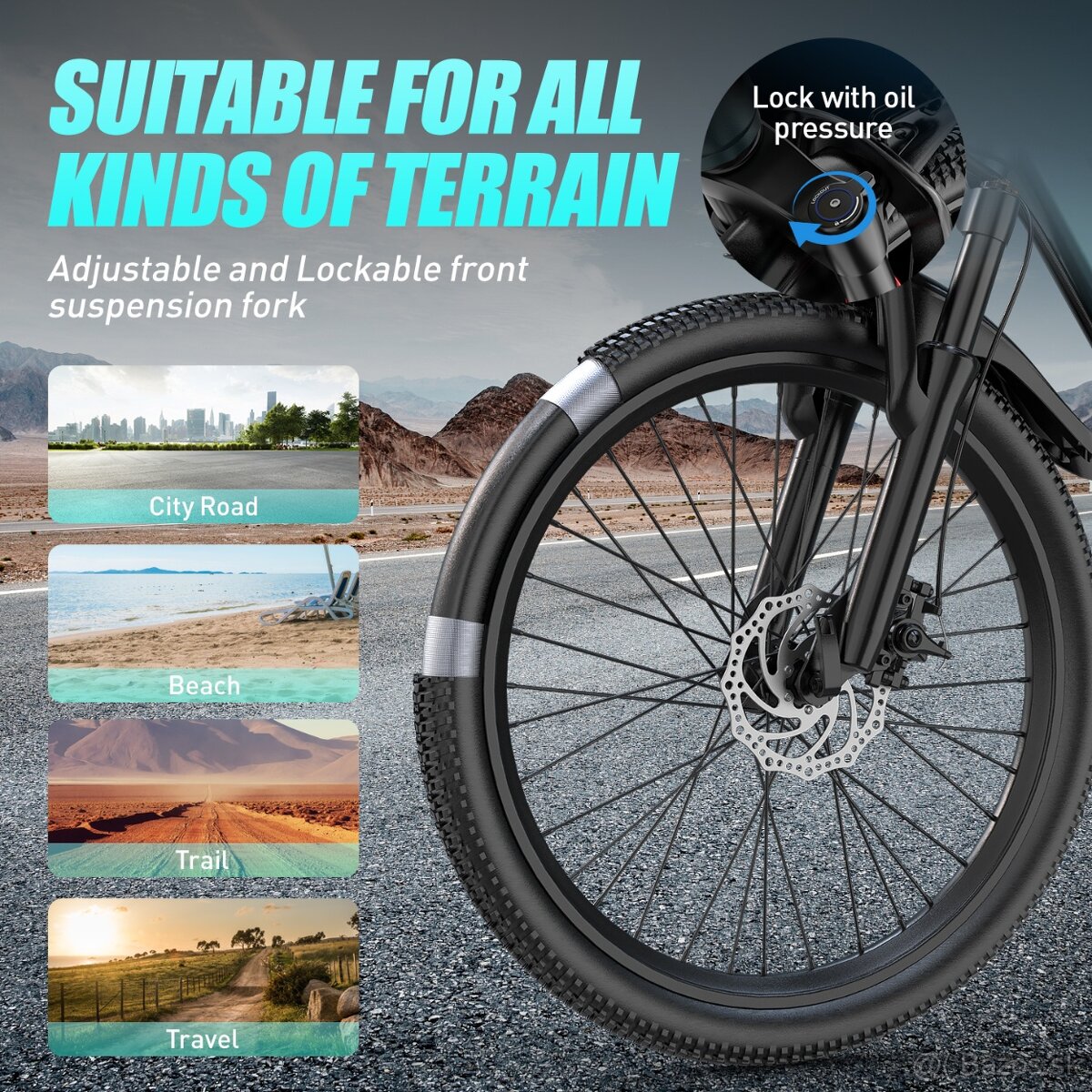 Elektrický bicykel Aairsk GT900 - 2